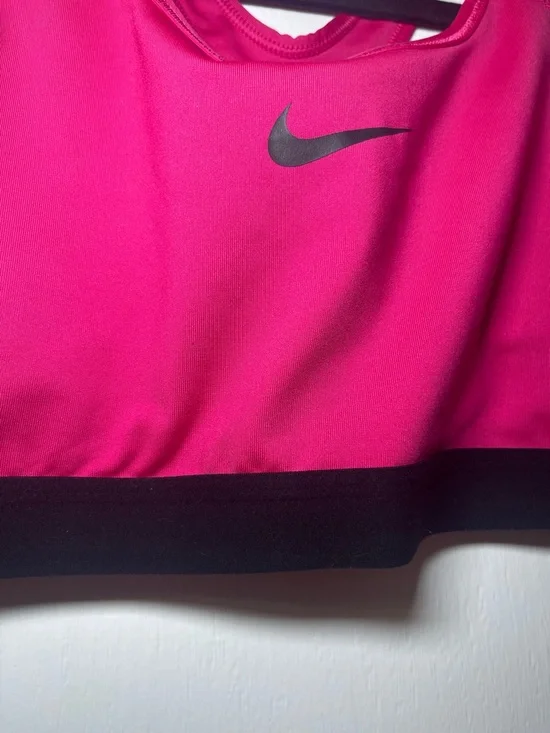 Nike Women's Hot Pink Pink Dri-FIT Sports Bra Size XL - Picture 4 of 13